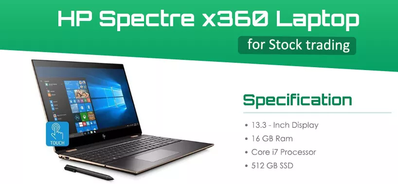 HP Spectre x360 Laptop - Best for Cryptocurrency Trading