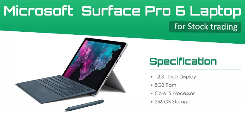 Microsoft Surface Pro 6 - Best Portable Laptop for Trading