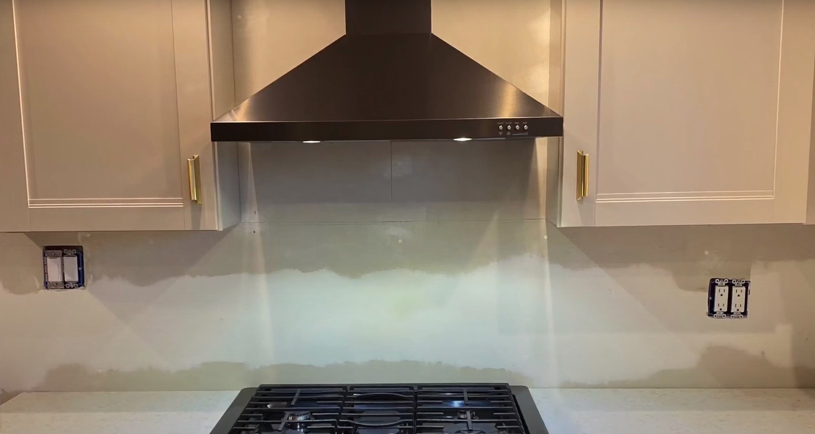 How to vent a range hood on an interior wall