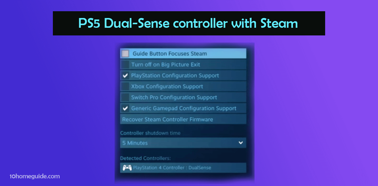use the PS5 Dual-Sense controller with Steam