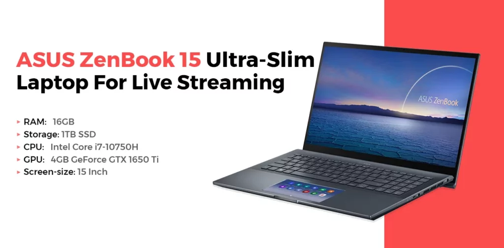 ASUS Zen Book 15 Ultra Slim Laptop