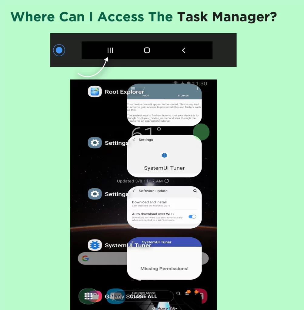 Where Can I Access the Task Manager