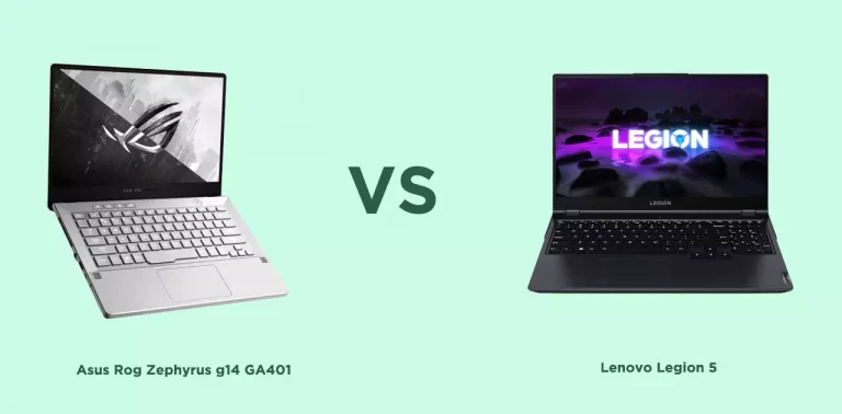 Asus Rog Zephyrus g14 GA401 vs Lenovo Legion 5: What’s the difference