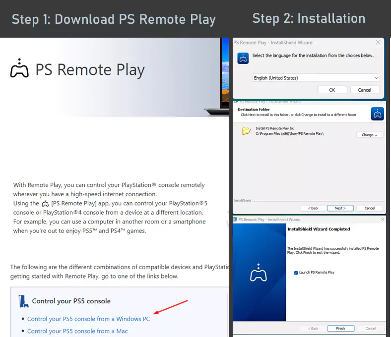 Download PS Remote Play and install it